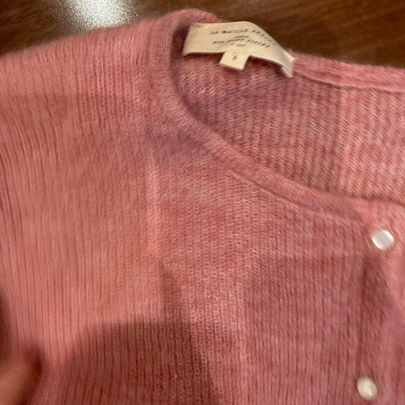 Sezane / gaspard rosewood pink botton  cardigan Women's Sweater small S - Picture 5 of 5
